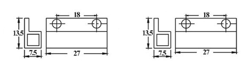 RZ-38C 表面貼裝式木門磁 窗磁