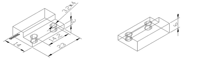 RZ-39 有線木門磁 窗磁