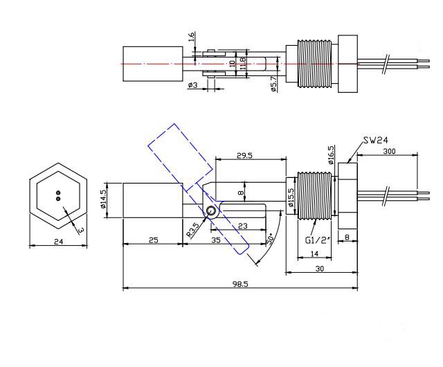 LDS-02 液位傳感器 浮球開關